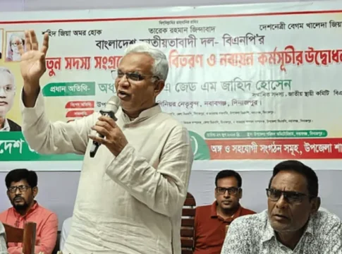ভাড়াটে নয়, ত্যাগী নেতাকর্মীরাই বিএনপির প্রকৃত সদস্য হওয়া উচিত: জাহিদ হোসেন