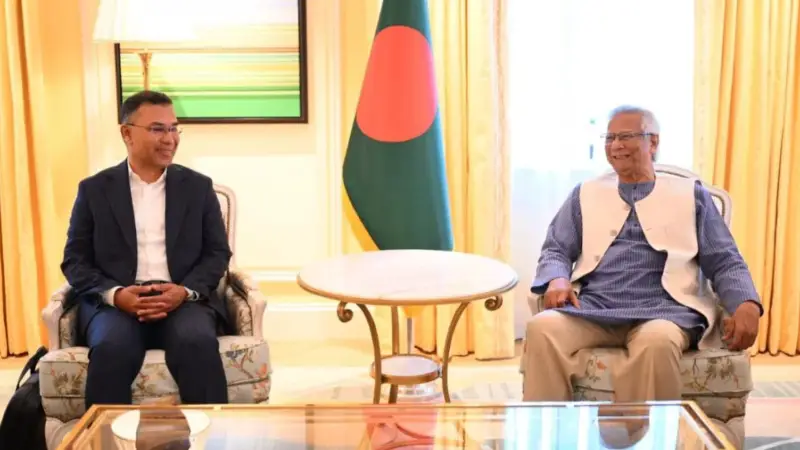 Dr. Yunus–Tarique Meeting