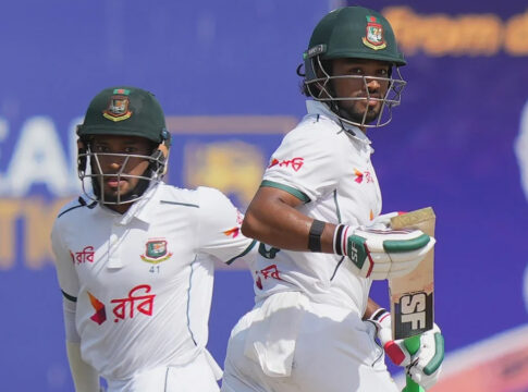বাংলাদেশ বনাম শ্রীলঙ্কা টেস্ট ২০২৫: শান্তর ১৪৮ রানের ইনিংস, মুশফিক অপরাজিত ১১৯ রানে