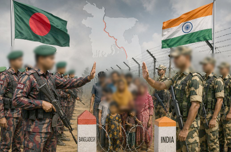 সীমান্তে চরম মানবিক সংকট: বাংলাদেশে ভারতীয় নাগরিকদের পুশ-ইনের চেষ্টা, ৬১ ঘণ্টা ধরে খোলা আকাশের নিচে ২ শিশু